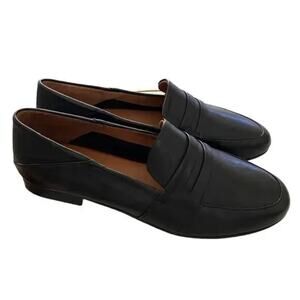 Miz Mooz NYC Iggy Black Loafers Size 37 EU 6.5 US NIB Leather Upper Rubber Sole